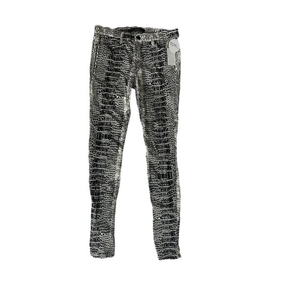 Joe's Jeans Mid-Rise Snakeskin Legging Jeans 30 NWT $189 - Picture 3 of 9
